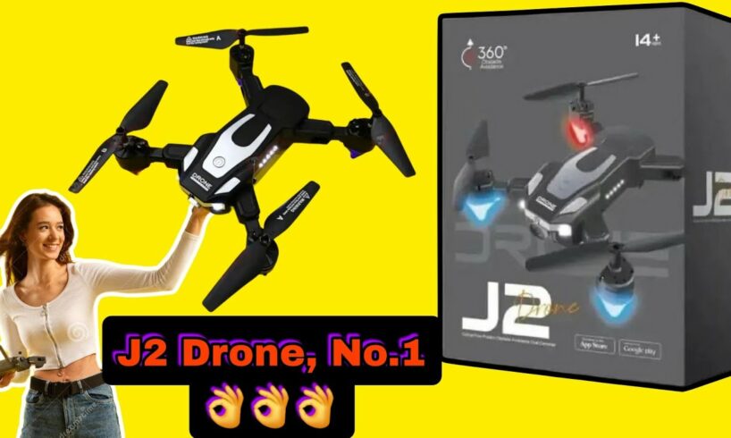 J2 Drone Unboxing Review Camera Test Box Accessories | Best Budget Drone | Dual Camera Dual Battery