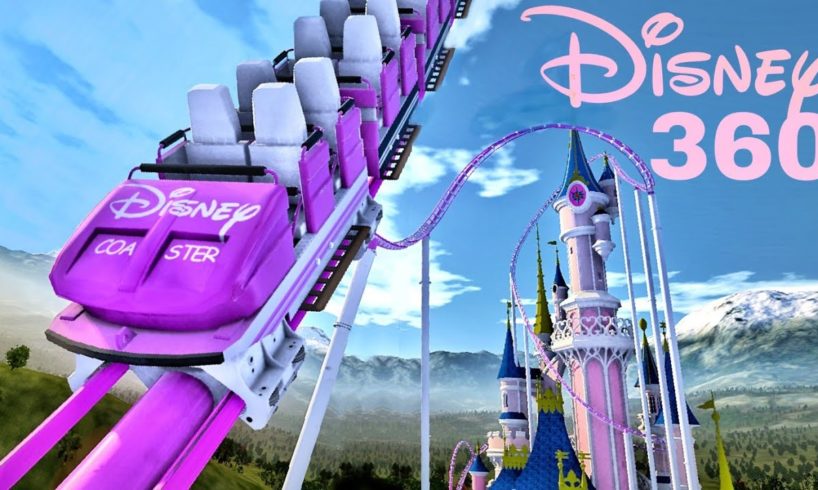 ? Disney Castle Roller Coaster 360 VR POV immersive virtual Reality 4K 3D ride