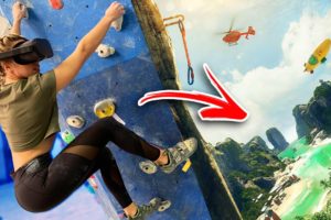 Rock Climbers Try The Climb In Virtual Reality On Oculus Quest