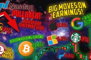 BITCOIN LIVE : AAPL, GOOGL, AMD, MSFT, SBUX EARNINGS!