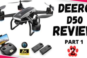 DEERC D50 HD Camera Drone Review  - Setup tutorial  and Unboxing