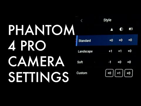 DJI Phantom 4 PRO Drone Camera Settings