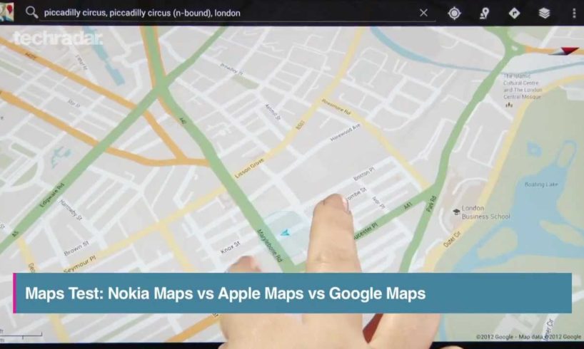 Apple Maps vs Google Maps vs Nokia Maps Test Comparison