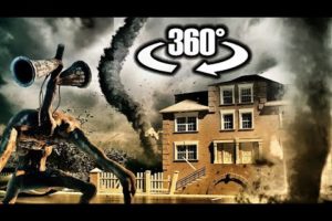 Tornado VR Experience vs Siren Head 360 VIDEO