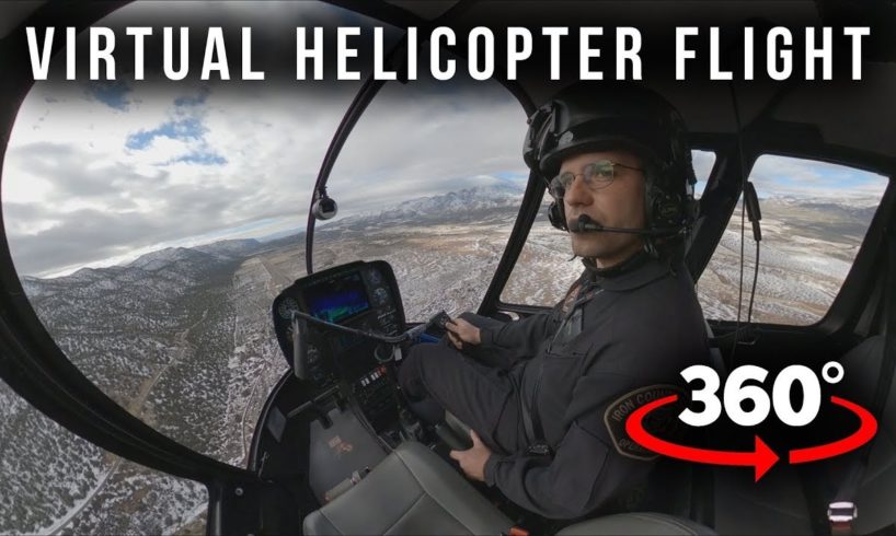 Fly With the Pilot in Virtual Reality | 360° Helicopter Intro Flight