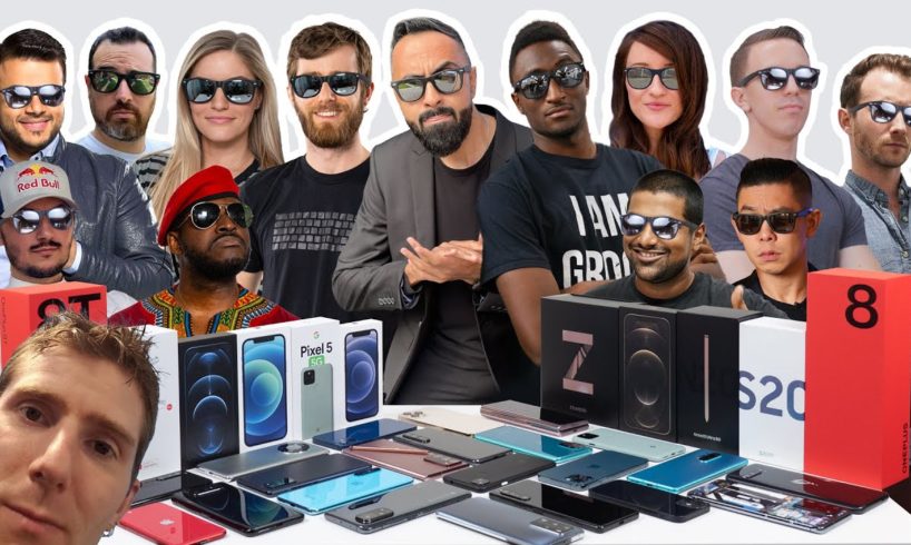 Which SMARTPHONES Do We Use? YOUTUBER Edition ft. MKBHD, Linus Tech Tips, Austin Evans + More