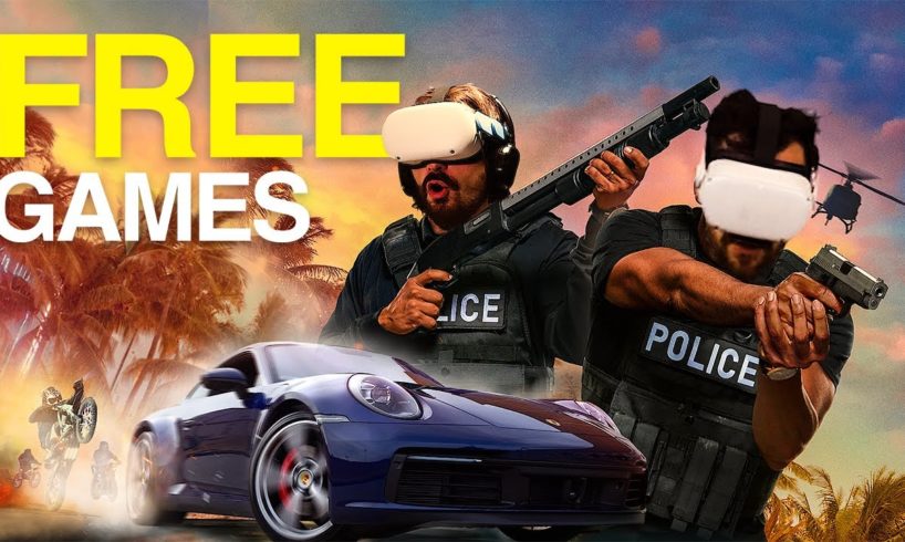 Playing ALL The Free Games In Virtual Reality!!