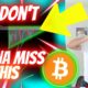 MASSIVE BITCOIN SIGNALS FLASHING - IT'S ALWAYS QUIET BEFORE....[very important]