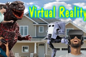 Wackey World Virtual Reality Episode 1 Godzilla, Star War, Ufos, Zombies,Tigers, invade Neighborhood