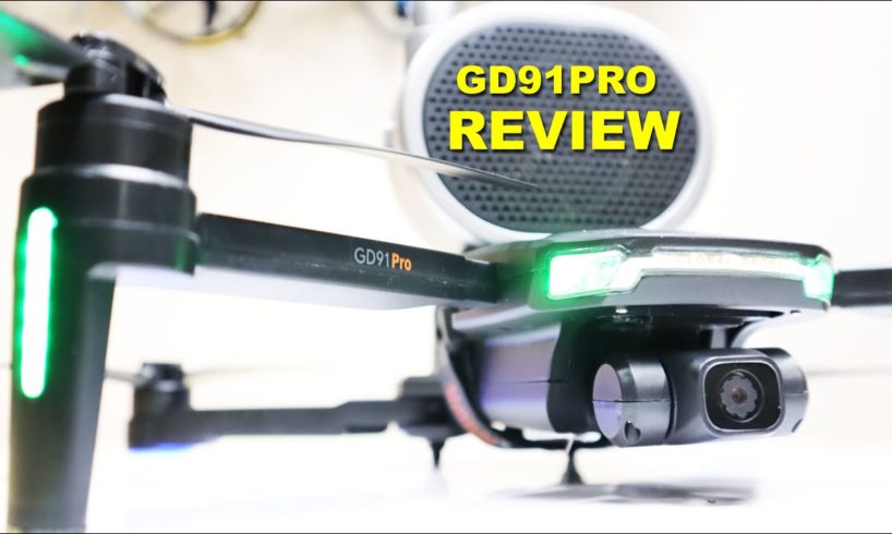 This GPS Camera Drone has a Speaker & Camera Gimbal?  GD91 PRO Review