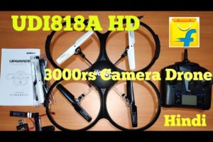 UDI RC U818A HD Camera Drone From Flipkart for 3000rs , Unboxing and flight test Quadcopter , INDIA