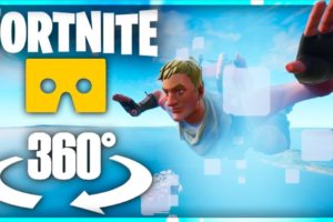 Fortnite Skydiving in Virtual Reality - 360° Video