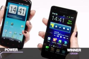 HTC Sensation XE vs Galaxy S2 Test Video