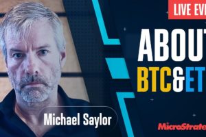 M. Saylor: MicroStrategy ETH/BTC Event! Ethereum 3,500 per coin!? Bitcoin 60K??