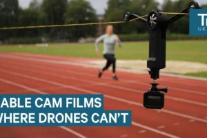 Cable Camera Mount Can Film Tracking Shots Where Drones Can't