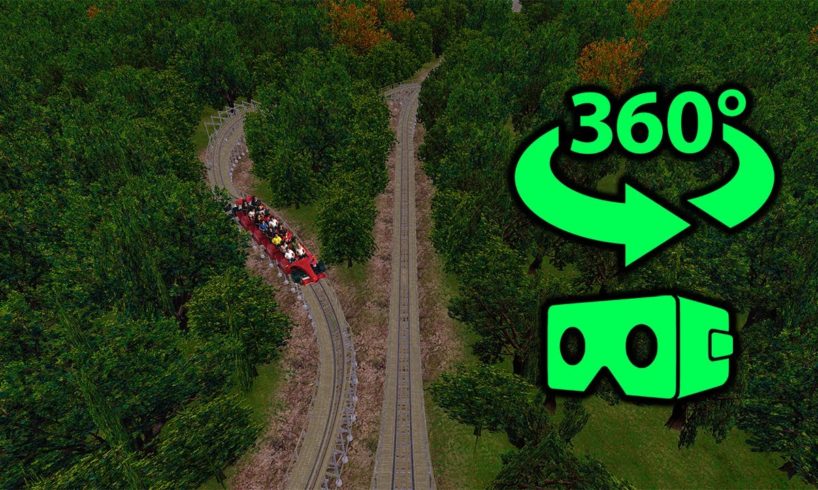 360° VR Video || 🎢Wooden Roller Coaster