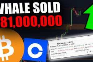 BITCOIN IS BULLISH! SO WHY DID THE BIGGEST WHALE JUST SELL ON COINBASE?