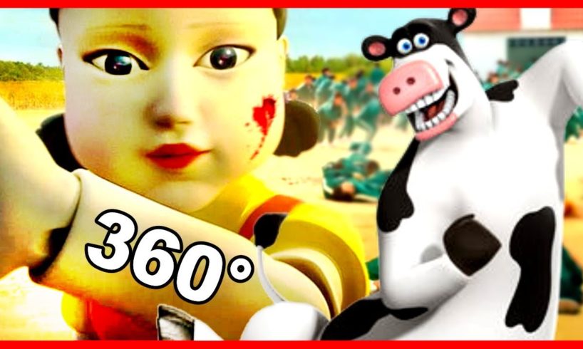 360° SQUID GAME but it's a funny cow (MEME)
