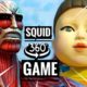 Squid Game VR 360 but TITANS play Red Light Green Light