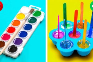 EDIBLE PAINT COLOR PALETTE || Colorful Parenting Crafts And Smart Gadgets To Make Your Life Easier