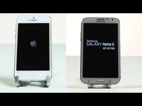 Samsung Galaxy Note 2 vs iPhone 5 Speed Test Comparison