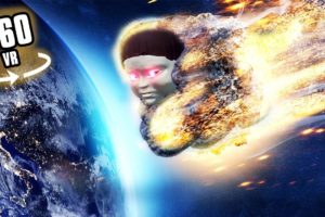 360° VR - SAVE EARTH! STOP DOLL ASTEROID! Virtual Reality Experience