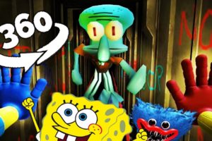 360 Video || Spongebob Squidward in Poppy Playtime VR