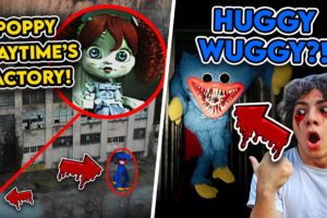 DRONE CATCHES POPPY PLAYTIME AT HER HAUNTED FACTORY!! (HUGGY WUGGY IN REAL LIFE)