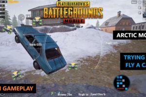 PUBG MOBILE | TRYING TO FLY A CAR WITH DRONES IN ARCTIC MODE FUN GAMEPLAY