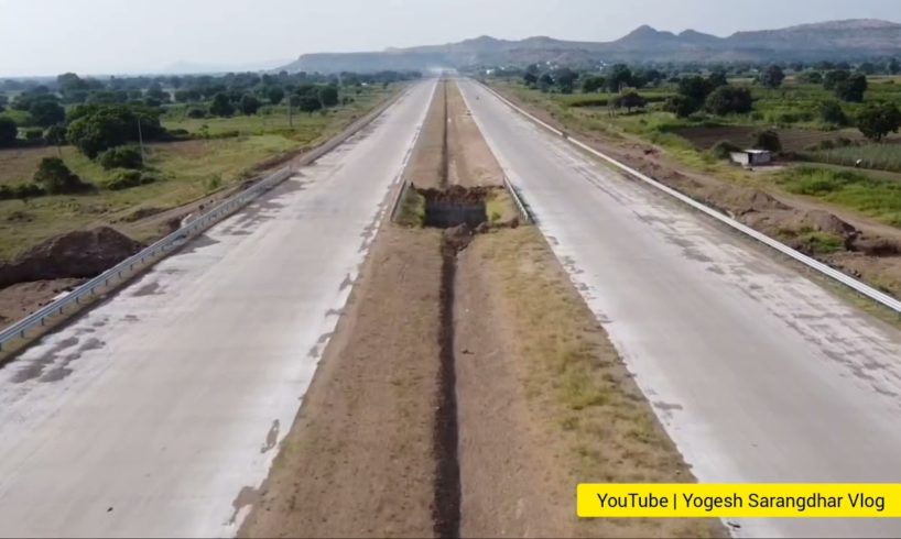 ड्रोन कॅमेऱ्यातून समृद्धी महामार्ग, कोल्हापुरी बंधारा | Samrudhi Highway Through Drone Camera
