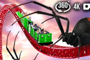 🕷 Extreme 360 VR ROLLER COASTER Video | Zombie City | 4K Virtual Reality