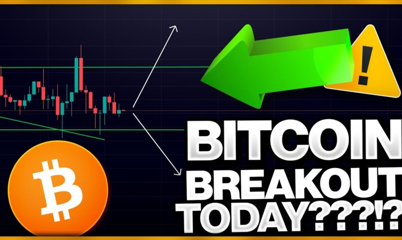 BITCOIN BREAKOUT TODAY ?!?!?!!?!?! THIS WEEKLY CLOSE WILL BE HUGE!!!!!!!!!
