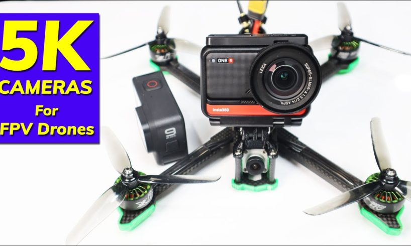 5K FPV Drone Camera - Insta360 One R vs GoPro Hero 9 - Comparison