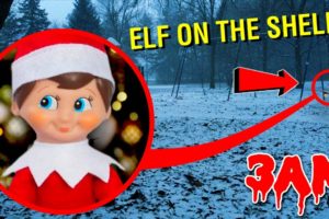 DRONE CATCHES ELF ON THE SHELF MOVING ON CAMERA AT HAUNTED PARK!! *ELF ON THE SHELF CAUGHT MOVING*