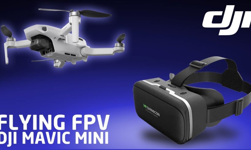 Flying a FPV Drone Camera DJI Mavic Mini. The Cheapest Drone.