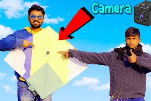 ( We Put Camera On Kite ) Drone Kite Experiment 100% Working Camera Drone Quality Experience