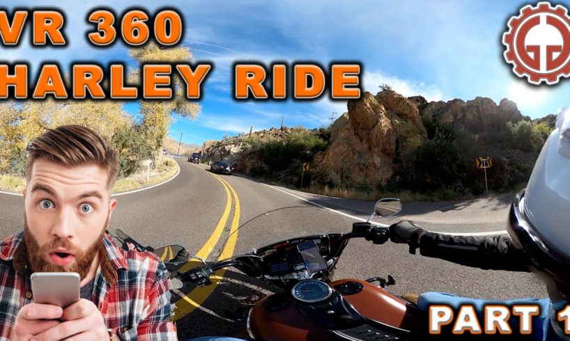 VR 360 Motorcycle Desert Mountain Ride Virtual Reality Part 1