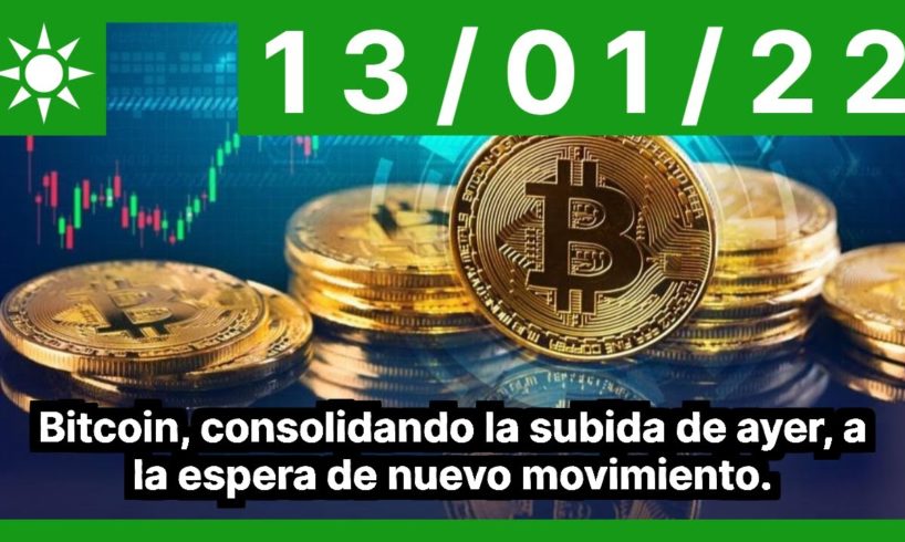 Bitcoin, consolidando la subida de ayer, a la espera de nuevo movimiento.