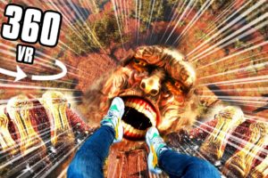 360° FEAR OF HEIGHTS! ANCIENT TITAN CHASES YOU! VR Experience