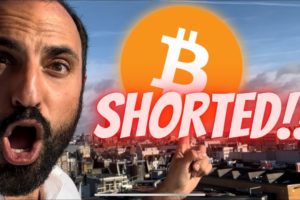 BITCOIN FREE FALL ABOUT TO HAPPEN!! I'M SHORTING!!!