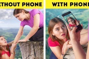 Life Without Smartphones vs With Smartphones / Challenges/ School Story/ Funny Situations!