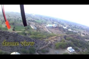 Drone camera view without gimbal |