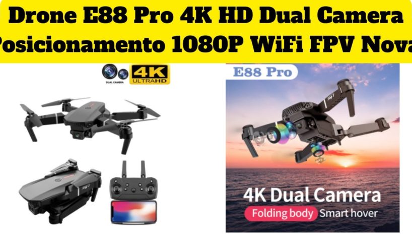 Drone E88 Pro 4K HD Dual Camera Posicionamento 1080P WiFi FPV Nova 2021 | #shorts