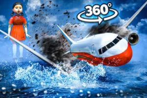 VR 360 Inside A Falling Plane - Escaping s Sinking Airplane