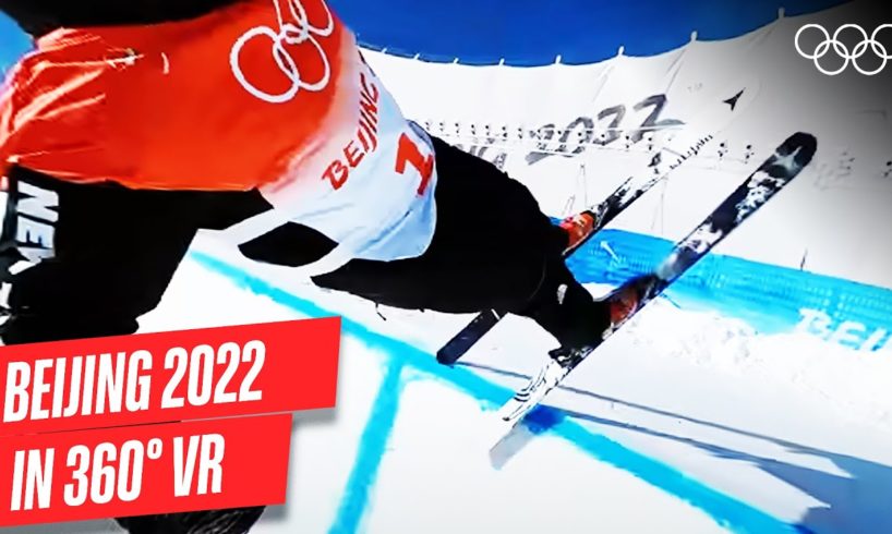 Experience Olympic halfpipe, in 360° VR!