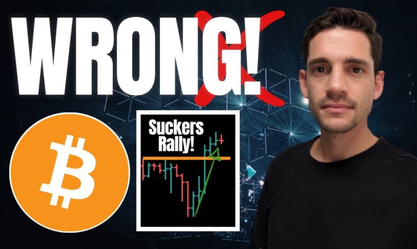 Bitcoin; I was WRONG! Crypto SUCKERS RALLY Warning Signal.