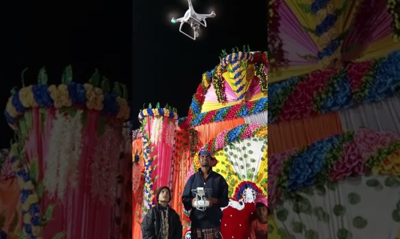 Drone camera wedding