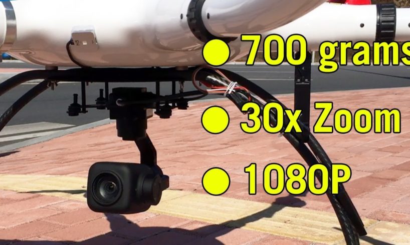 Lightweight 30X optical zoom camera for drone