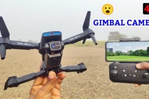 New Foldable Drone With 4K HD Dual camera | Gimbal Camera Drone//WiFi Obstracle Avoidance