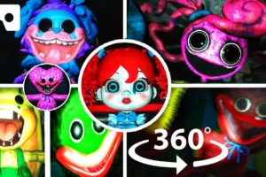 360° POPPY PLAYTIME Chapter 2 ALL JUMPSCARES in VR!